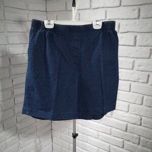 NWT Alia Petite Ladies Size 16P Elastic Waist Jean Shorts